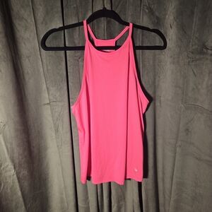 Old Navy Neon Pink High Neck Racerback Tank